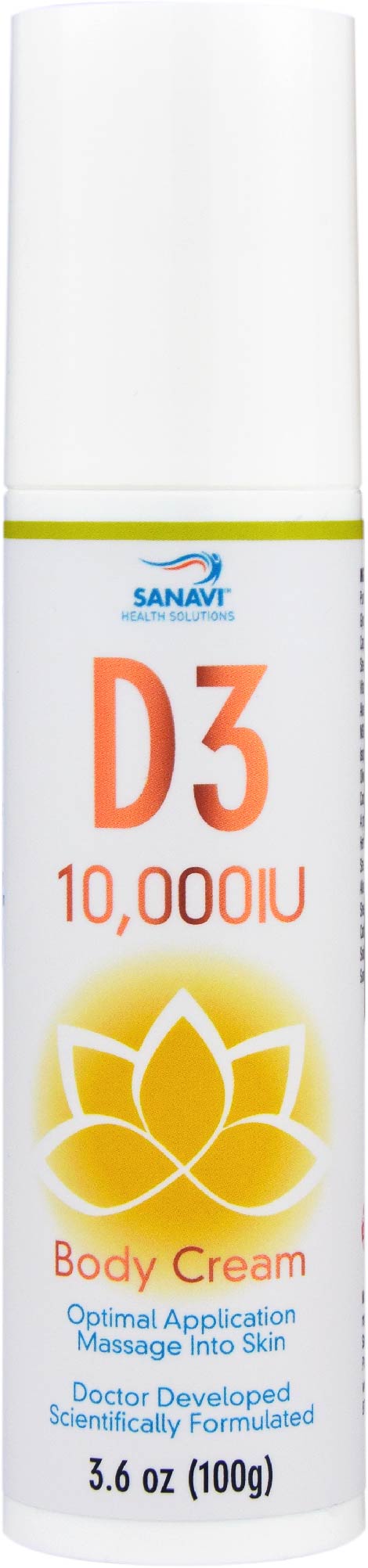 VITAMIN D3 Cream 2 Mo supply; energy, endurance, overall health